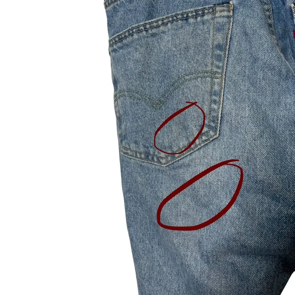 Levi's 501 Original Jeans Men's W32 L34 Glassy‎ Waves Casual Button Fly